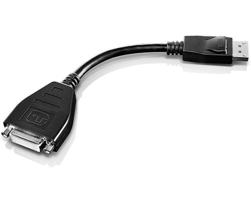 Lenovo - Cavo DVI - legame singolo - DisplayPort (M) a DVI-D (F) - 20 cm - grig…