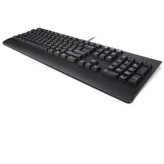 Lenovo 4Y41R64602, Full-size (100%), Cablato, USB, Plunger key switch, Nero