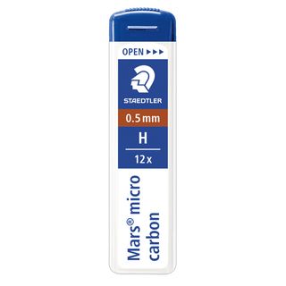 Astuccio 12 Mine Mars Micro - mina 0,5mm - gradazione H - Staedtler - conf. 12 …