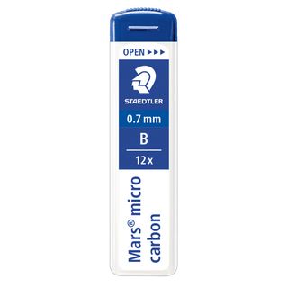 Astuccio 12 Mine Mars Micro - mina 0,7mm - gradazione B - Staedtler - conf. 12 …