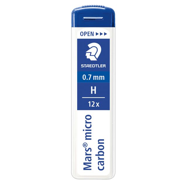 Astuccio 12 Mine Mars Micro - mina 0,7mm - gradazione H - Staedtler - conf. 12 …