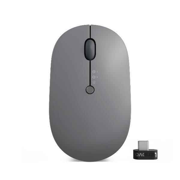 Lenovo Go Multi-device - Mouse - ottico blu - 3 pulsanti - senza fili - 2.4 GHz…