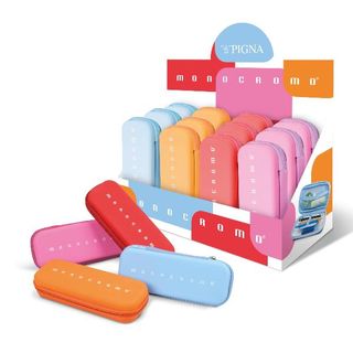 Astuccio silicone Monocromo - 12 x 20 cm - colori assortiti - Pigna