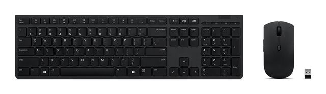 Lenovo Professional - Set mouse e tastiera - Bluetooth, 2.4 GHz - Svizzero fran…
