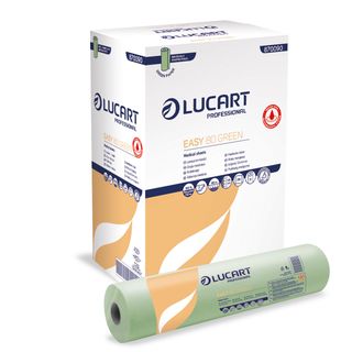 Lenzuolino medico Lucart Easy 80 Green - 80 m 2 veli 216 strappi - 870090U
