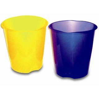 Leonardi - Cestino della spazzatura - ovale - 16.5 L - polipropilene (PP) - blu…