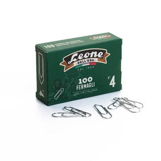 Leone Dell'Era Fermagli zincati N4 Confezione da 10 scatole x100 fermagli ciasc…