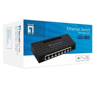 LevelOne GEU-0821 - Switch - 8 x 10/100/1000 - desktop, montaggio a parete