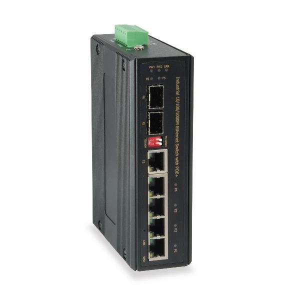 LevelOne IES-0620 - Switch - unmanaged - 4 x 10/100/1000 (PoE+) + 1 x Gigabit S…