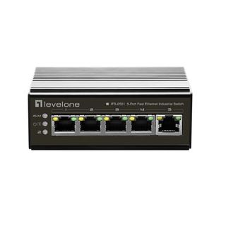 LevelOne IFS-0501 - Switch - 5 x 10/100 - desktop, montabile su rail DIN, monta…