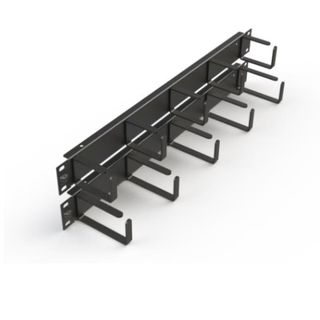 Leviton - Pannello di gestione cavi rack - nero - 1U - 19"