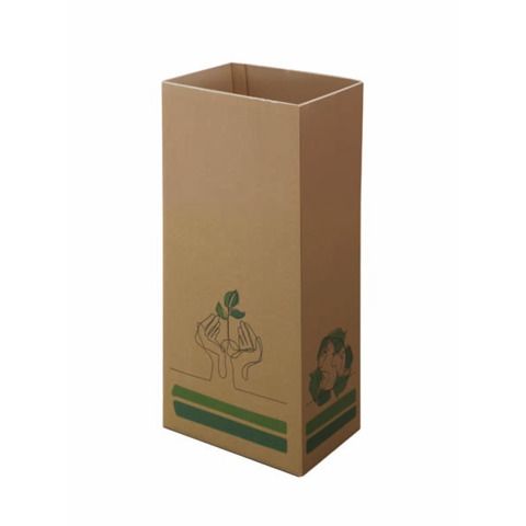 Contenitore gettacarte Cardbob - 30 x 20 x 70 cm - 42 L - cartone - avana - Med…