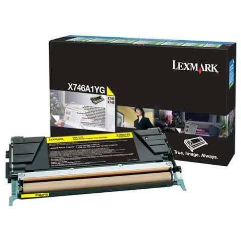 Lexmark - Toner - Giallo - X746A1YG - return program - 7.000 pag