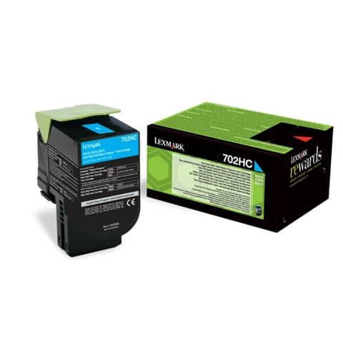 Lexmark 702C - Ciano - originale - cartuccia toner LCCP, LRP - per Lexmark CS31…