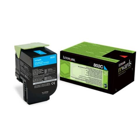Lexmark 802C - Ciano - originale - cartuccia toner LCCP, LRP - per Lexmark CX31…