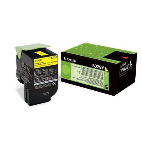 Lexmark 802SY - Giallo - originale - cartuccia toner LCCP, LRP - per Lexmark CX…