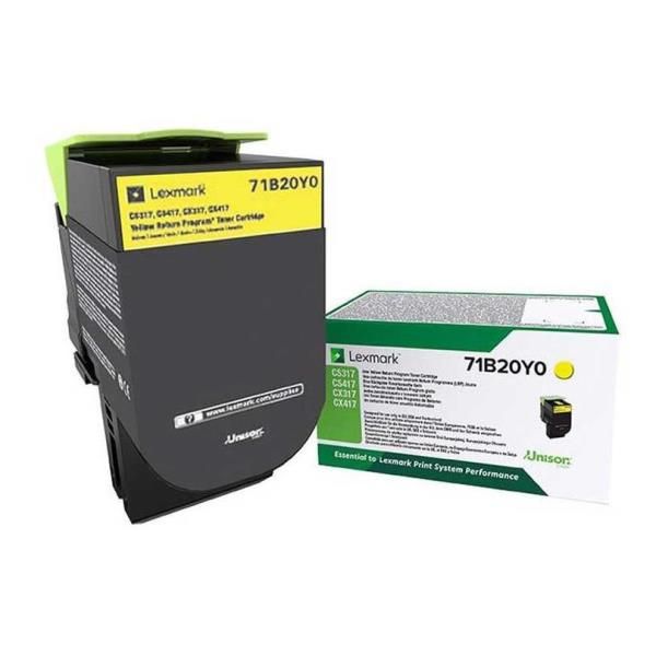 Lexmark X317 - Giallo - originale - cartuccia toner LCCP, LRP - per Lexmark CS3…