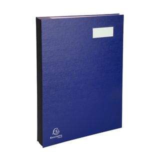 Libro firma - 20 pagine 24 X 35 cm - blu - Exacompta