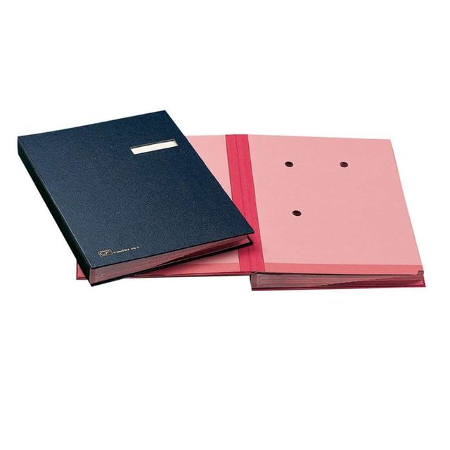 Libro firma 18 intercalari FRASCHINI 24x34 cm similpelle con porta etichetta in…