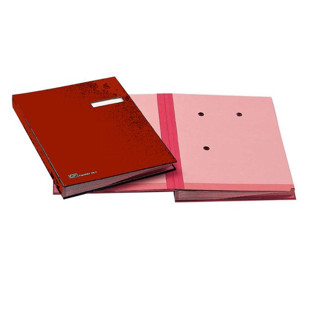 Libro firma 18 intercalari FRASCHINI 24x34 cm similpelle con porta etichetta in…