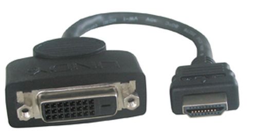 Lindy - Adattatore video - HDMI maschio a DVI-D femmina - 20 cm