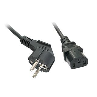 Lindy - Cavo di alimentazione - CEE 7/7 a IEC 60320 C13 - 2 m - stampato - nero