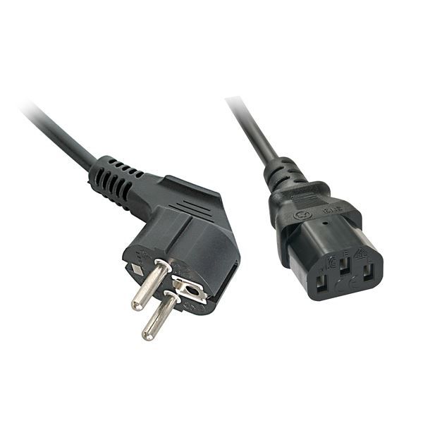 Lindy - Cavo di alimentazione - CEE 7/7 a IEC 60320 C13 - 2 m - stampato - nero