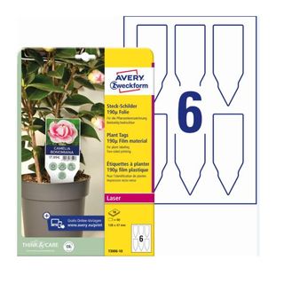 Avery Zweckform - Poliestere - frosted - micro-perforato - bianco - 128 x 47 mm…