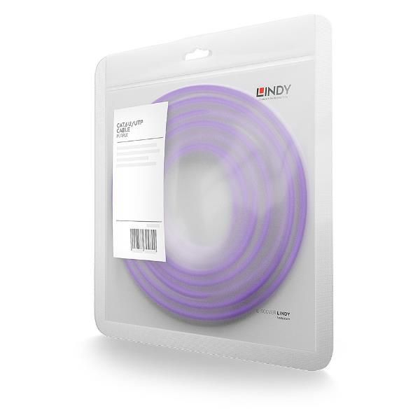 Lindy - Cavo patch - RJ-45 (M) a RJ-45 (M) - 2 m - UTP - CAT 6 - stampato, anti…