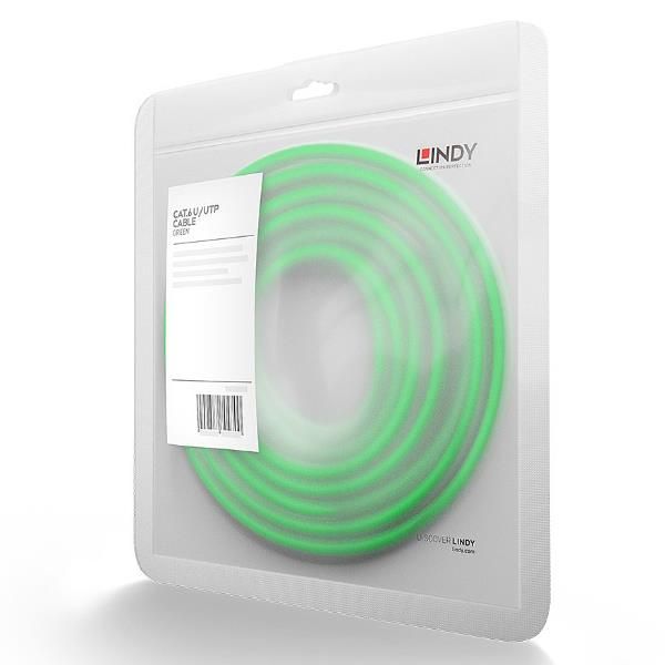 Lindy - Cavo patch - RJ-45 (M) a RJ-45 (M) - 30 m - UTP - CAT 6 - stampato, ant…