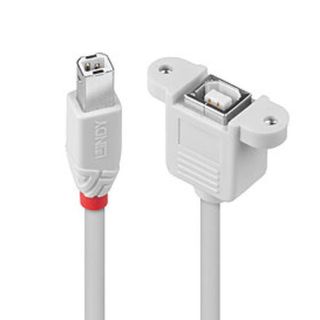 Lindy - Prolunga USB - USB Tipo B (M) a USB Tipo B (F) - USB 2.0 - 1 m - grigio…