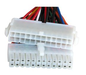 Lindy - Prolunga alimentazione - 24 pin ATX (M) a 24 pin ATX (F) - 44 cm