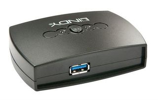 Lindy 2 Port USB 3.0 Switch - Switch condivisione periferiche USB - 2 x SuperSp…