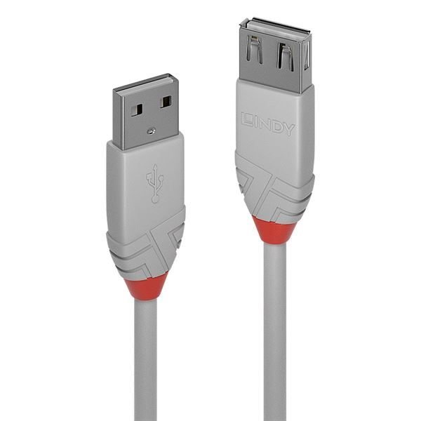 Lindy Anthra Line - Cavo USB - USB (M) a USB (M) - USB 2.0 - 5 m - di forma rot…