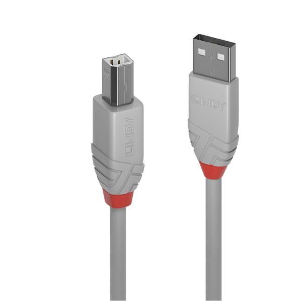 Lindy Anthra Line - Cavo USB - USB (M) a USB Tipo B (M) - USB 2.0 - 1 m - di fo…