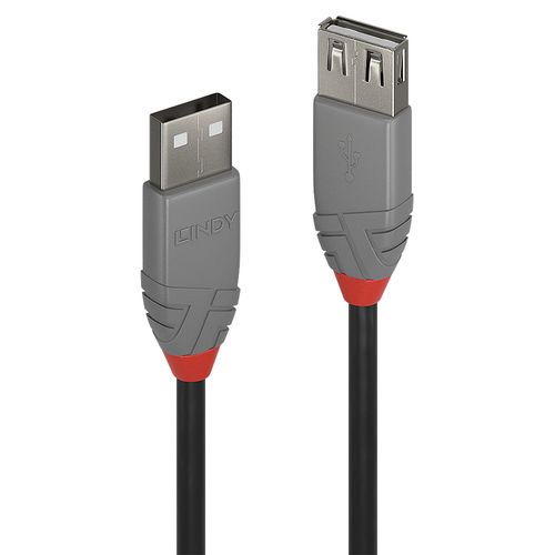 Lindy Anthra Line - Prolunga USB - USB (M) a USB (F) - USB 2.0 - 2 m - di forma…
