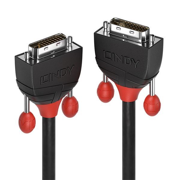 Lindy Black Line - Cavo DVI - legame doppio - DVI-D (M) a DVI-D (M) - 3 m - di …