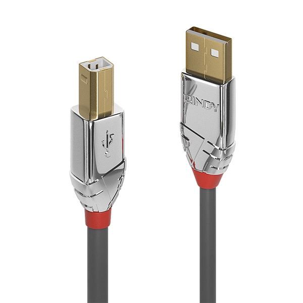 Lindy CROMO - Cavo USB - USB (M) a USB Tipo B (M) - USB 2.0 - 5 m - di forma ro…