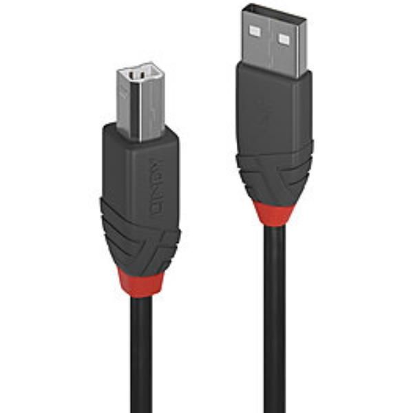 Lindy Cavo USB 2.0 Tipo A a B Anthra Line, 0.5m