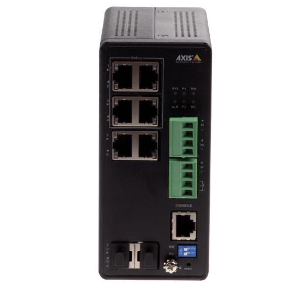 Axis T8504-R - Switch - gestito - 4 x 10/100/1000 (PoE+) + 2 x combinazione Gig…