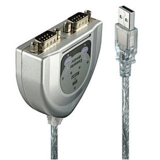 Lindy USB to Serial Converter - Scheda seriale - USB - RS-232 x 2