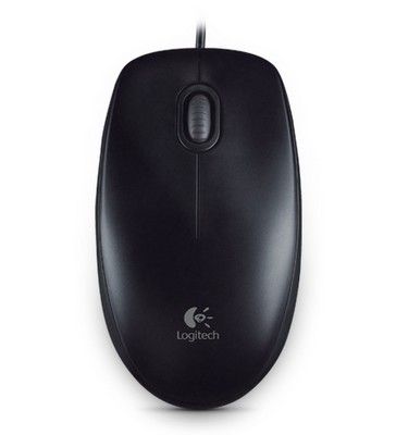 Logitech B100 - Mouse - per destrorsi e per sinistrorsi - ottica - 3 pulsanti -…