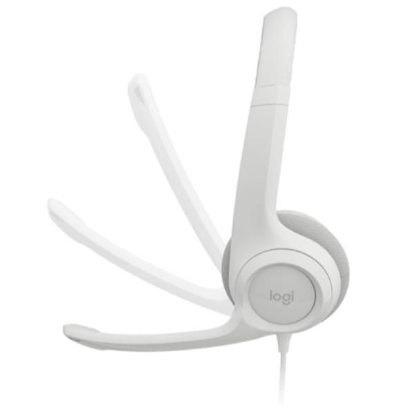 Logitech H390 - Cuffie con microfono - on-ear - cablato - USB-A - Off-White