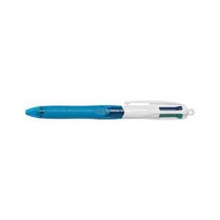 BIC 4 Colours Grip - Penna a sfera a 4 colori - nero, rosso, blu, verde - 1 mm …