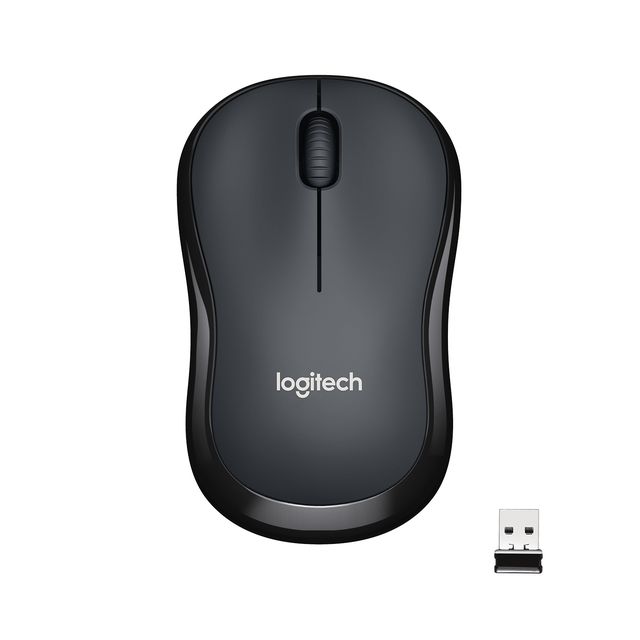 Logitech M220 Silent - Mouse - ottica - 3 pulsanti - senza fili - 2.4 GHz - ric…