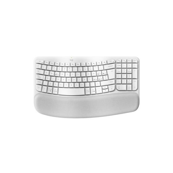 Logitech Wave Keys - Tastiera - senza fili - 2.4 GHz, Bluetooth LE - QWERTY - i…