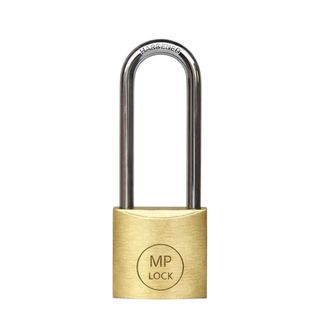 Lucchetto ad arco lungo - 30 mm - acciaio cromato - Metalplus