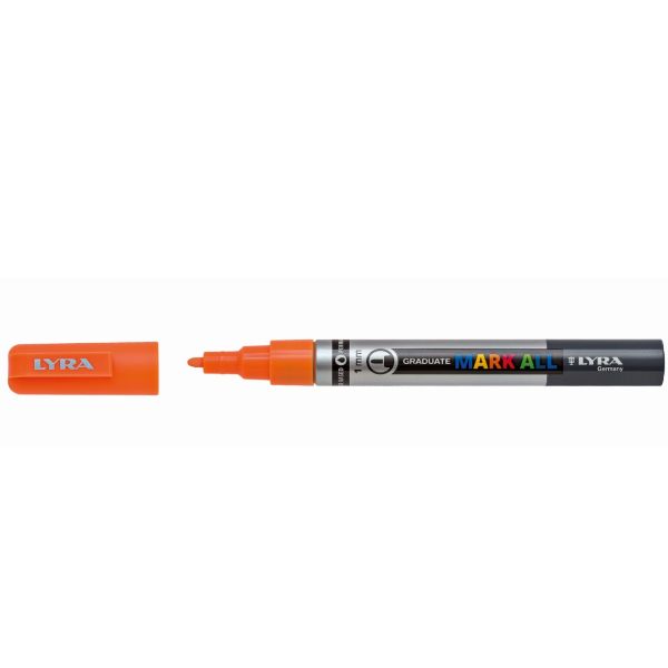 Lyra Graduate Mark All, Arancione, Punta a ogiva/sottile, Grigio, Arancione, Pl…