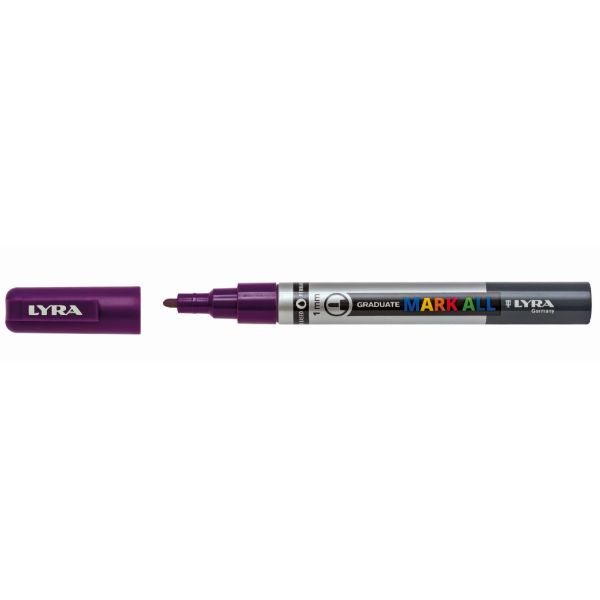 Lyra Graduate Mark All, Viola, Punta a ogiva/sottile, Grigio, Viola, Plastica, …
