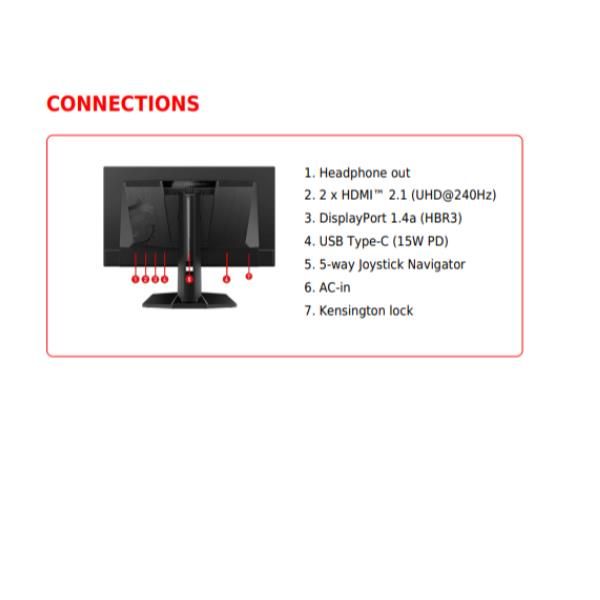 MSI MAG 272QP QD-OLED X50, 67,3 cm (26.5ʺ), 2560 x 1440 Pixel, Wide Quad HD, QD…